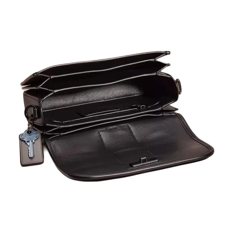 COACH Rogue Glove Tanning Shoulder Bag Crossbody Bag Handbag Small Size Women's Matte Black-2