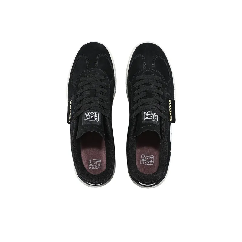 HOMDOON Anti Slip Wear Resistant Low Top Training Shoes Unisex Black-3