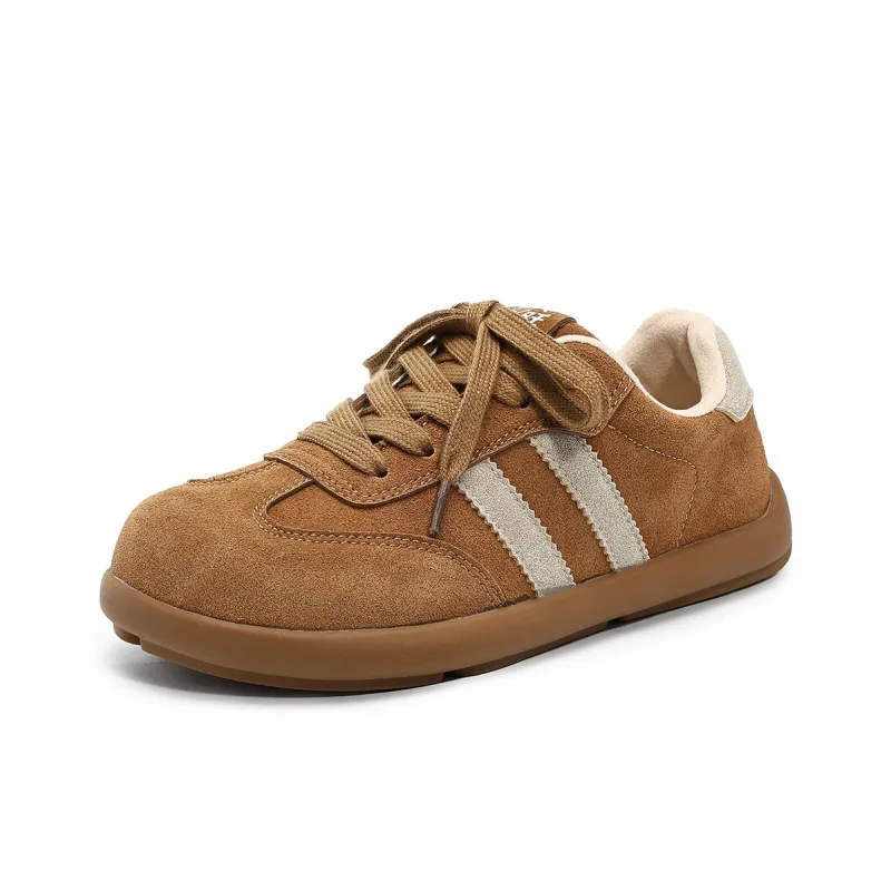 Dafu Leaps Forward German Army Trainers Wear-Resistant Breathable Slip-Resistant Low-Top Skateboard Shoes Women's-1