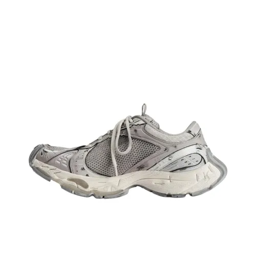 Balenciaga Stapler Low-Top Chunky Sneakers Men's Beige
