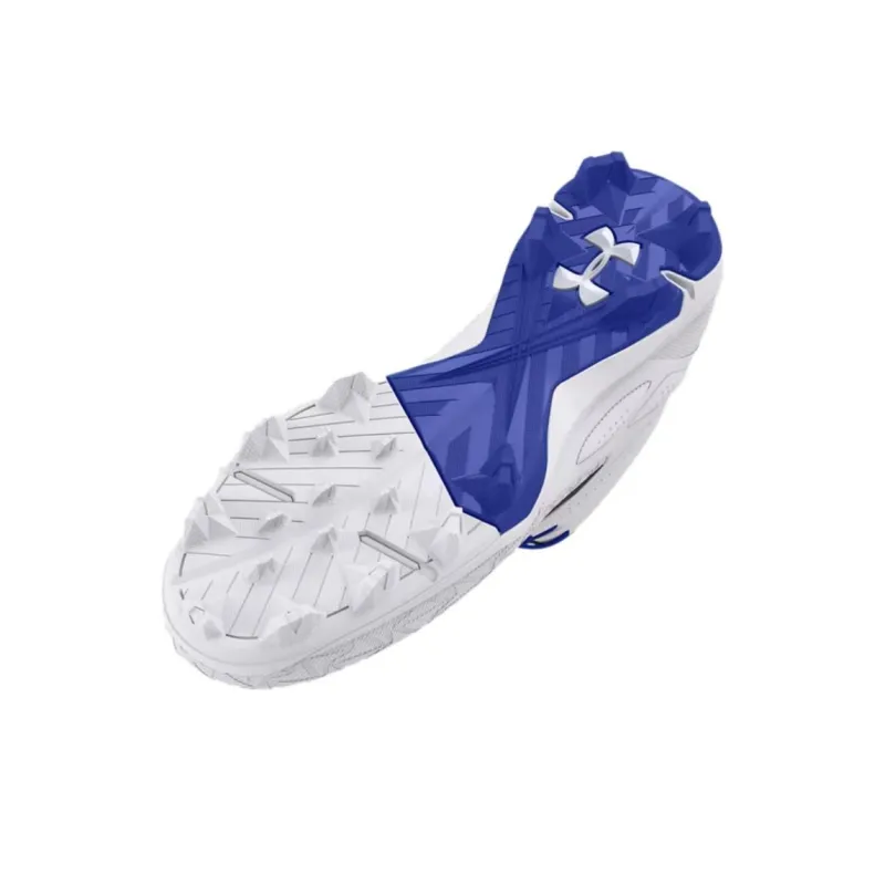 Under Armour Leadoff Anti Slip Wear Resistant Mid Top Training Shoes Men's White-3
