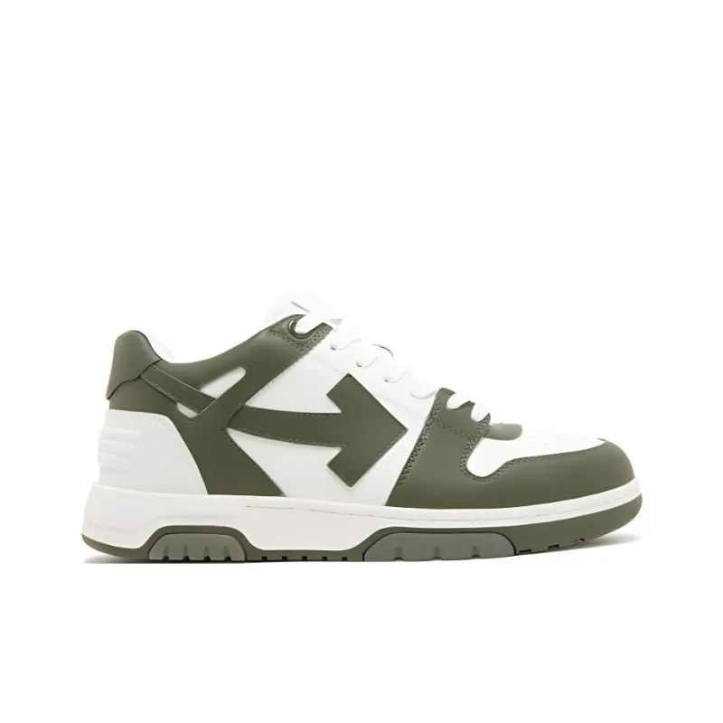 OFF WHITE Out Of Office Ooo Low Tops White Khaki-1