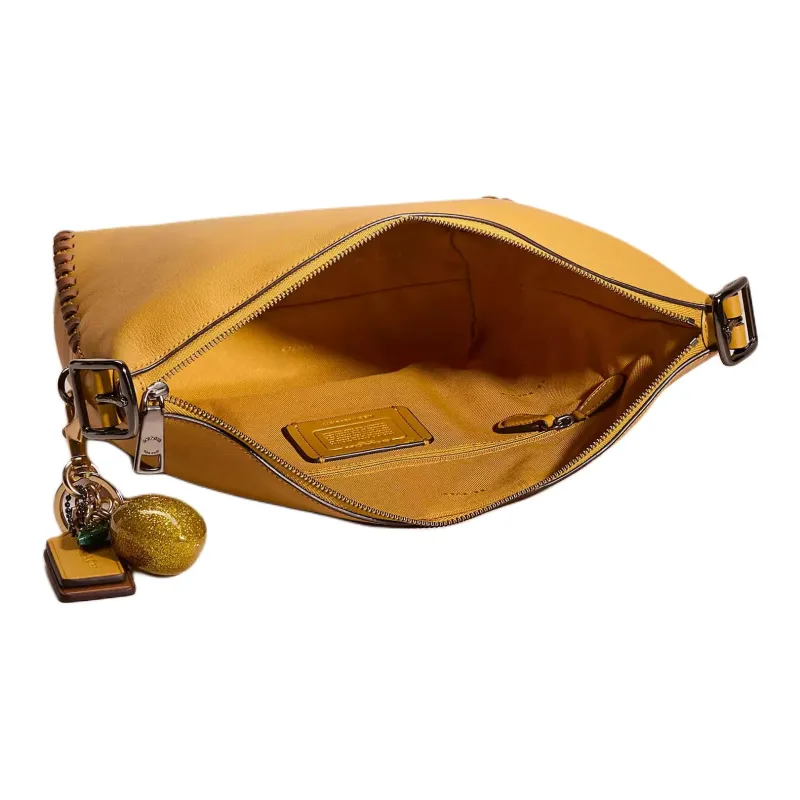 COACH Dufflette Smooth Leather Crossbody Bag Shoulder Bag Small Size Women's Linen-2