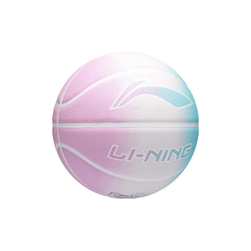 LiNing Rubber Basketball Blue Pink Size 5 Size 7 Training Unisex-1