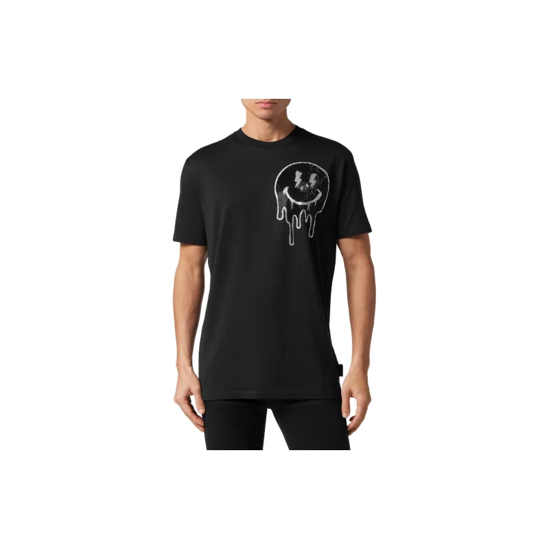 PHILIPP PLEIN Smile Rhinestone embellished T shirt-2