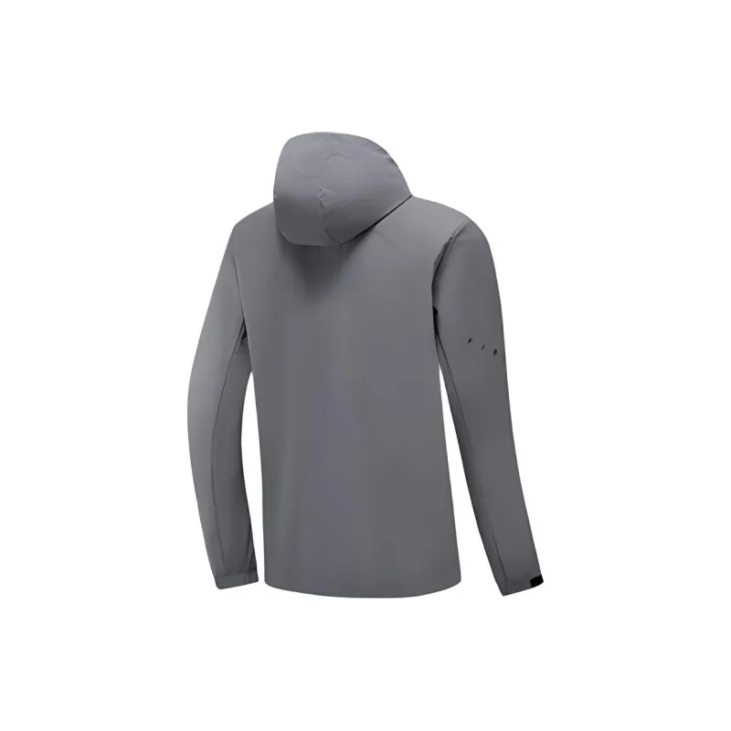 XTEP Variety Training Collection Trench Coat Men's Steel Iron Gray-1