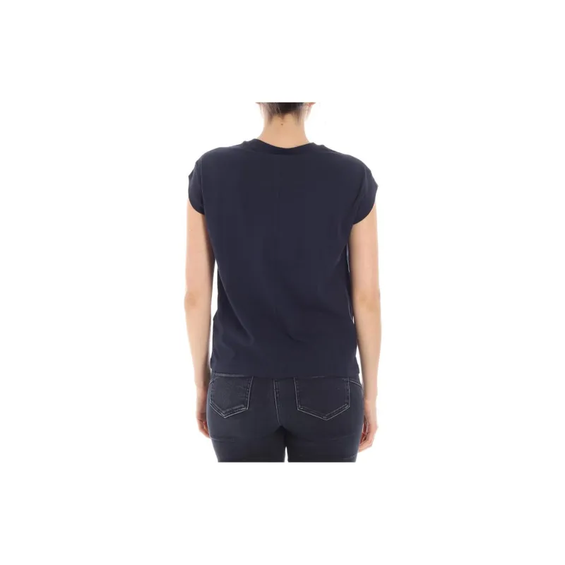 EMPORIO ARMANI SS23 Regular T Shirt Women's Blue-4
