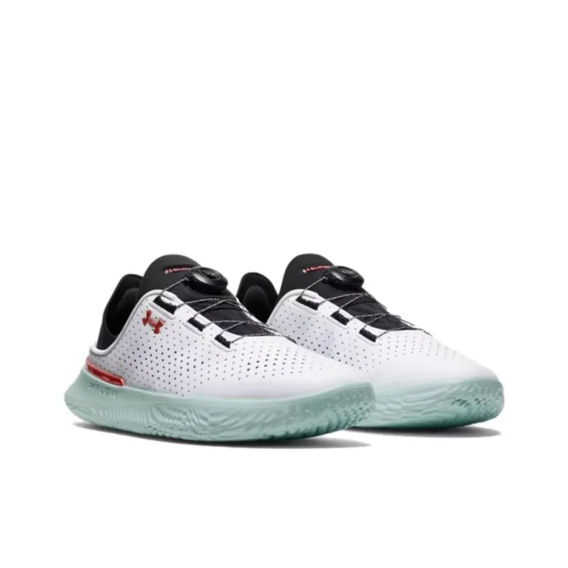 Under Armour SlipSpeed Anti Slip Wear Resistant Low Top Training Shoes Unisex White-2