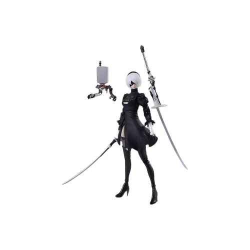 SQUARE ENIX Bring Arts NieR Automatic Doll 2B & Mechanical Lifeform 042 2.0 Action Figures