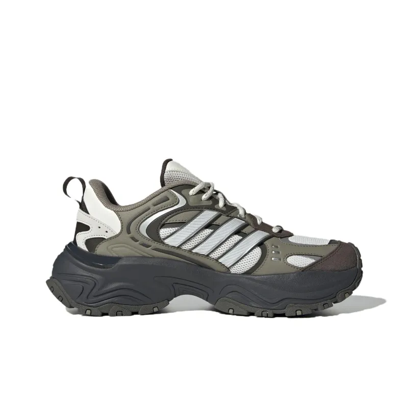 Adidas Anti Slip Wear Resistant Low Top Casual Shoes Unisex Gray Green-1