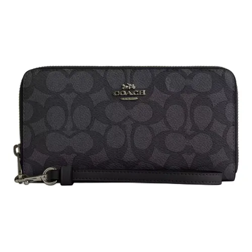 COACH Wallets Charcoal Black