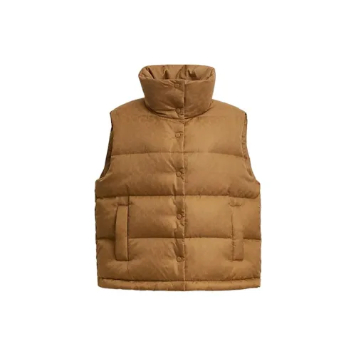 COACH FW24 Down Jacket Women's Milk Tea Beige