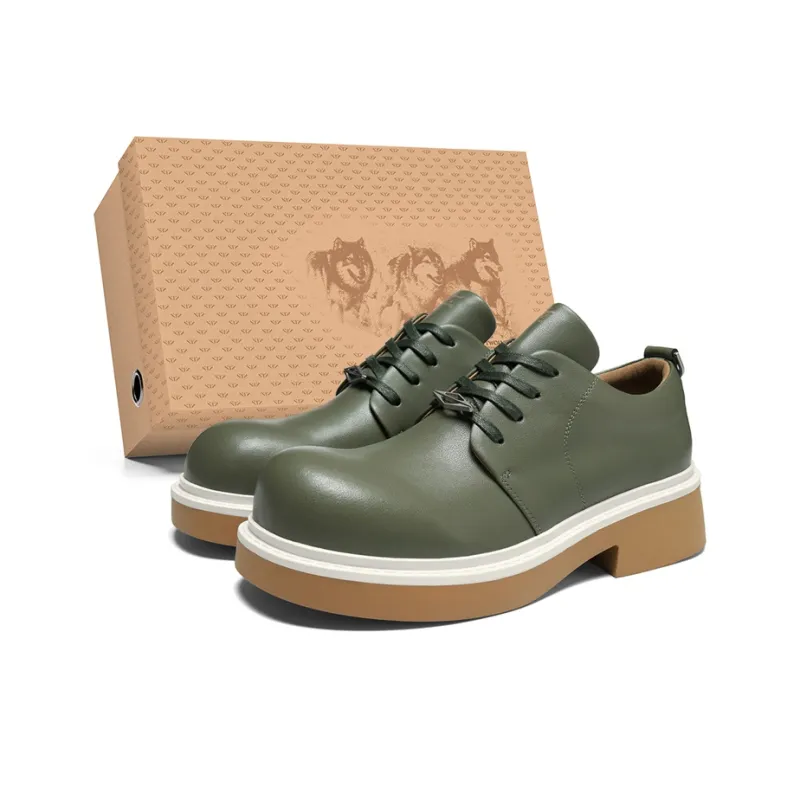 SEPTWOLVES Men's Casual Shoes Men Low Top Black/Coffee/Green-14