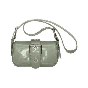 By Far Eloise Leather Creased Shoulder Bag