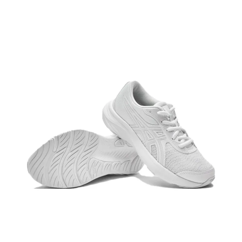 Asics Anti Slip Wear Resistant Low Top Kids' Running Shoes White Teenagers-5
