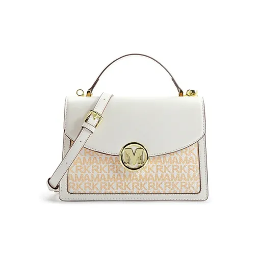 FAIRWHALE PVC Crossbody Bags Shoulder Bags Handbags Regular Women's Vanilla White/Acorn Brown