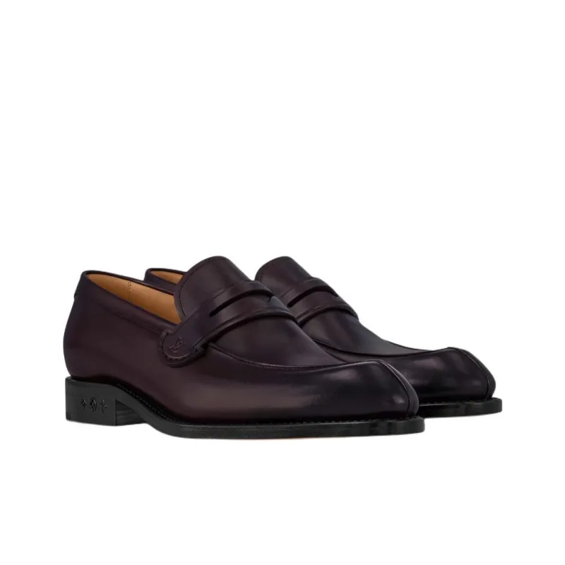 LOUIS VUITTON Sorbonne Loafers Men's Bordeaux Red-2