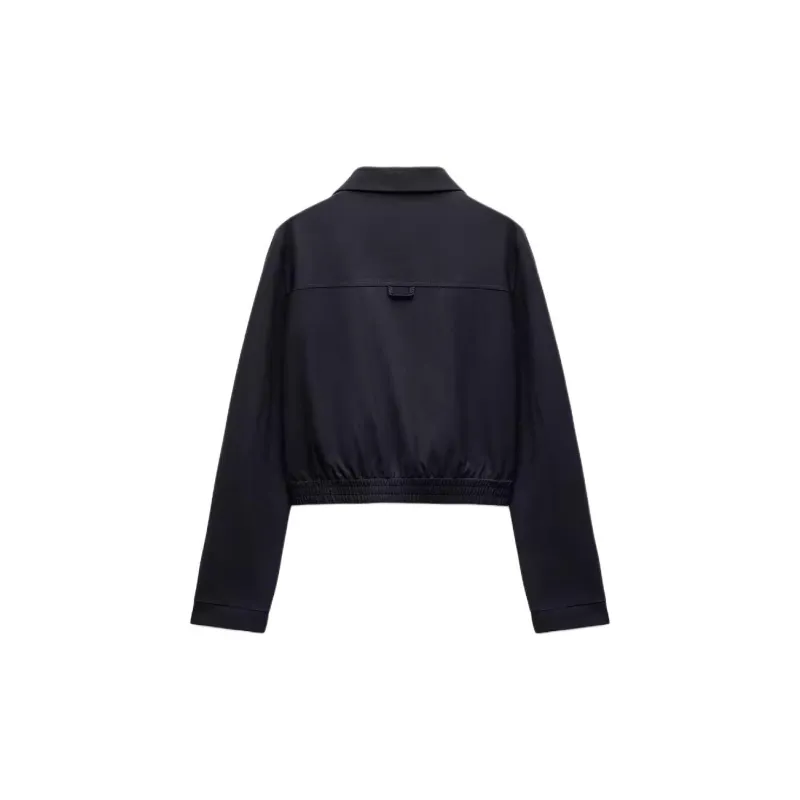 ZARA Trf Jackets Coats Women's Sea Blue-1