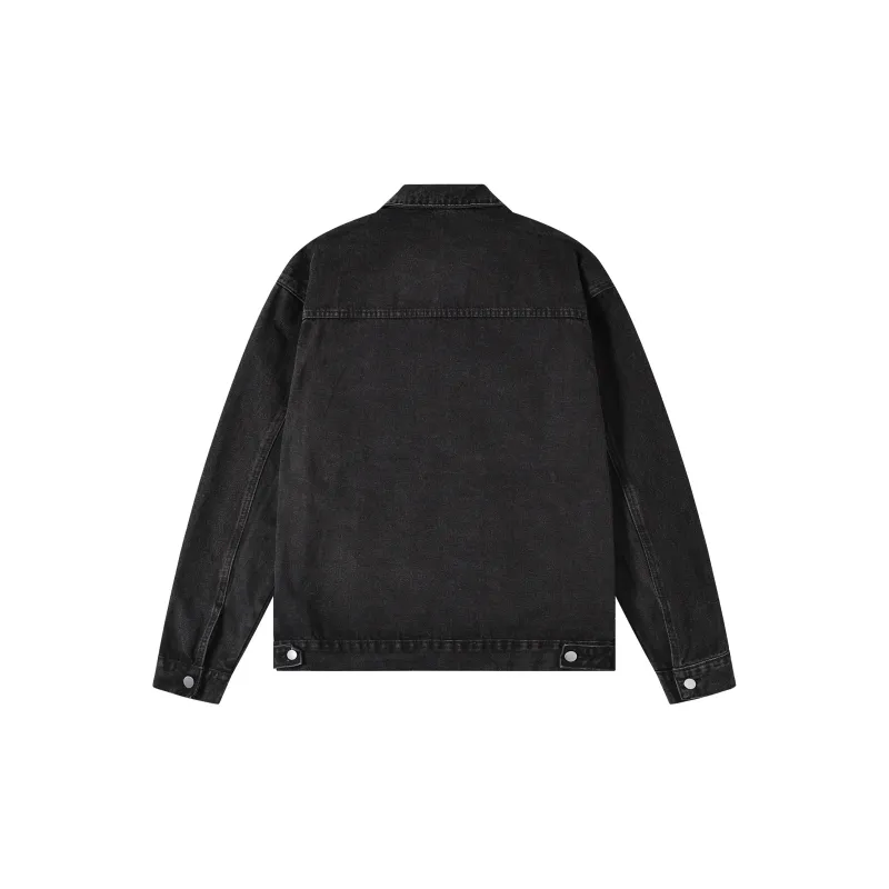 GEOFFREY B. SMALL Denim Jacket Unisex Black-1