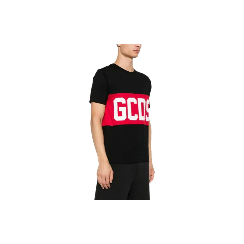 GCDS Band Logo Crew Neck T Shirt-3