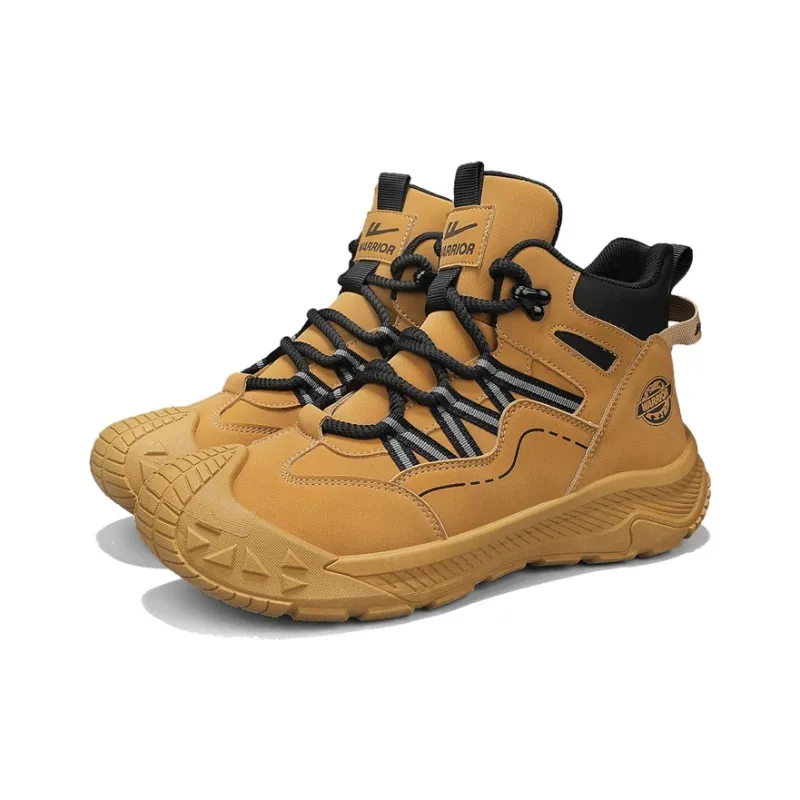 Warrior Wear-Resistant Slip-Resistant Cushioning High-Top Casual Shoes Men's-16