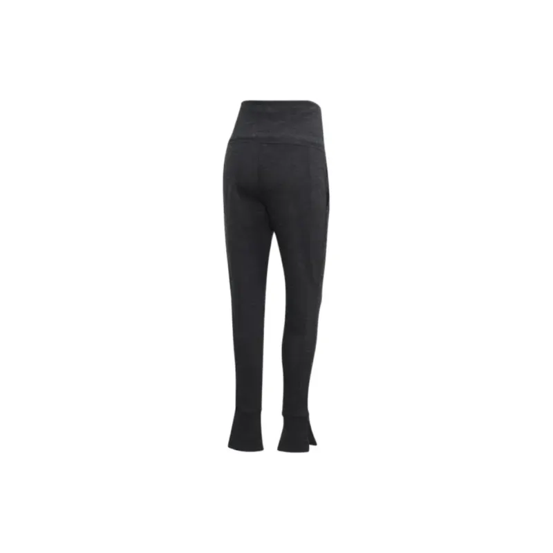 Adidas HIGH WAISTED SLIM PANTS Casual Pants Women's Black-1