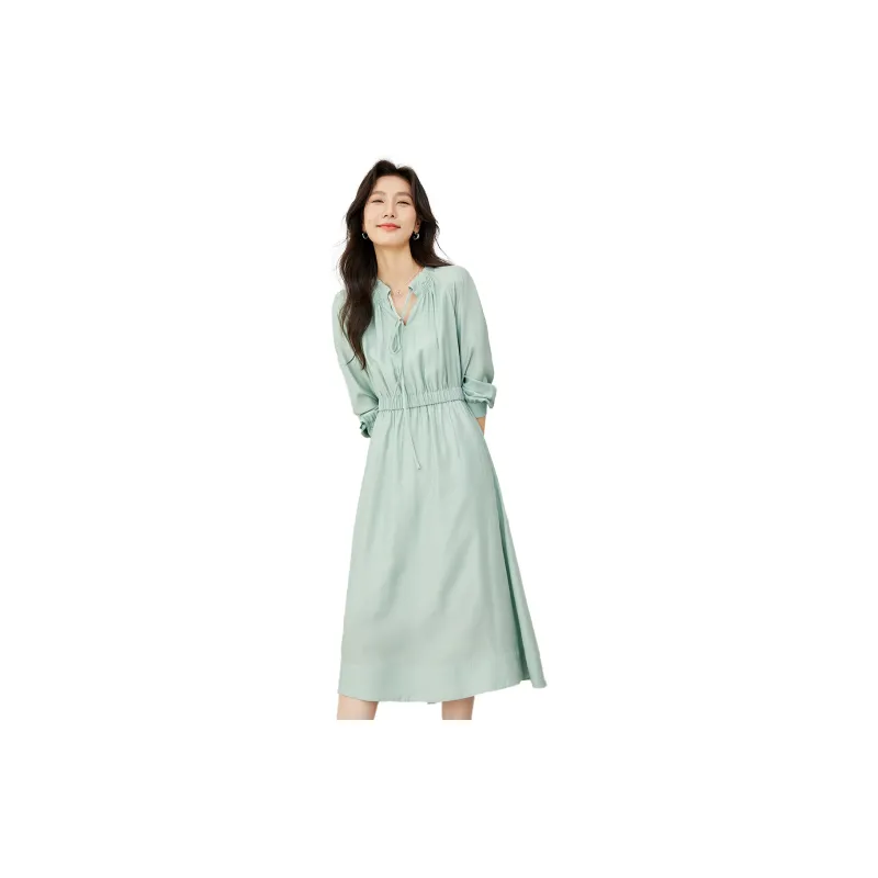VIMLY Long Sleeved Dresses Women's-2