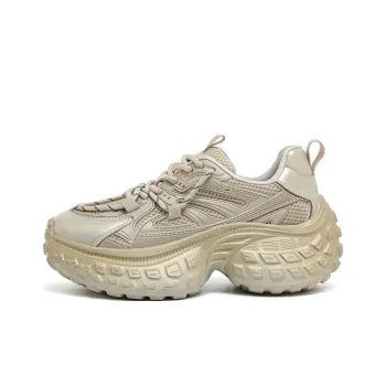DAPHNE Low Top Chunky Sneakers Women's Champagne