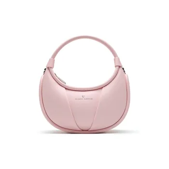 VALUNCICA EUROPHAM Cow Leather Portable Bowling Bag Crossbody Bag Regular Women's Milkshake White Cream Pink Chili Red