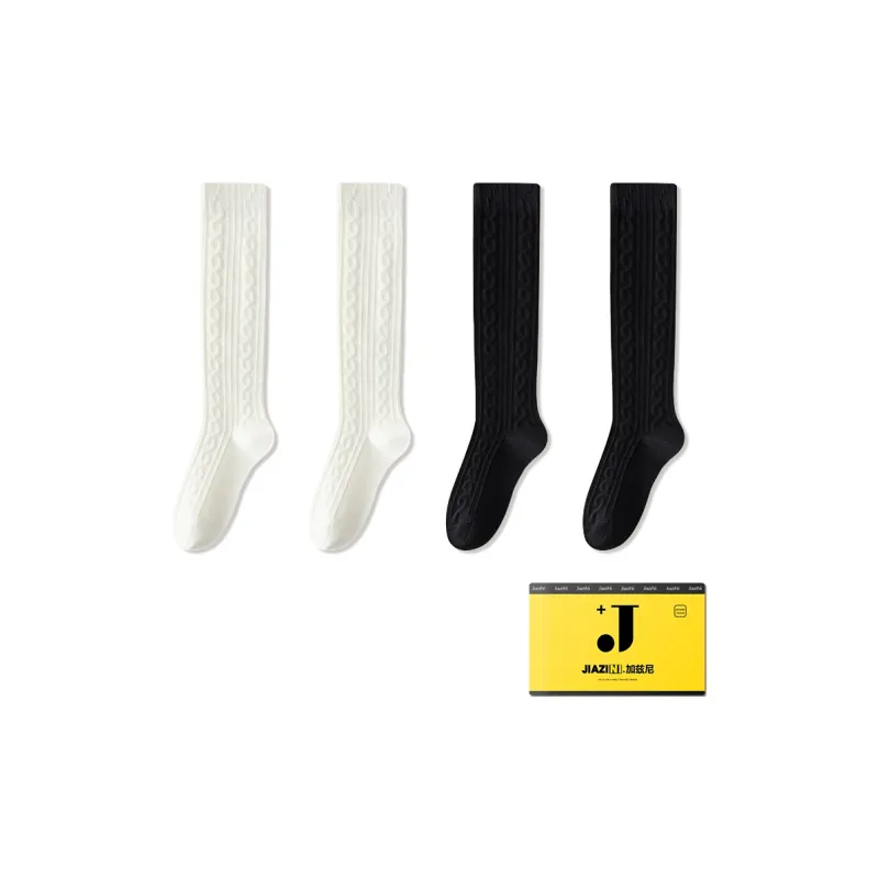 JIAZINI Knee High Socks Women's 4 Pack-21