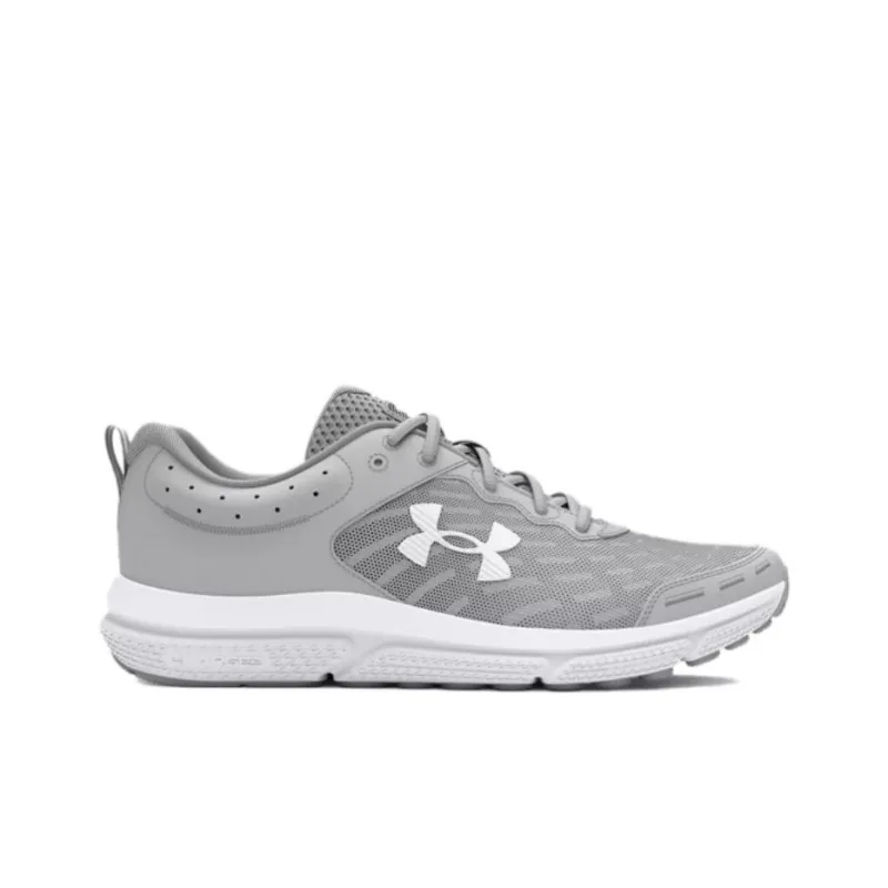 Under Armour Charged Assert 10 Anti Slip Wear Resistant Low Top Running Shoes Men's Gray-1