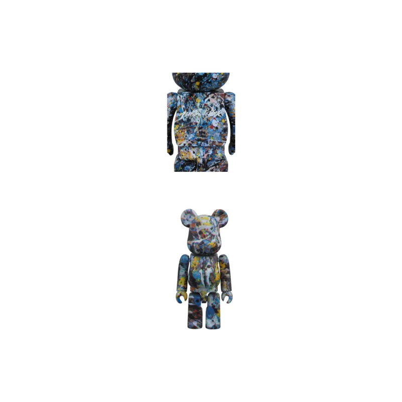 BE@RBRICK Jackson Pollock Studio Blue-3