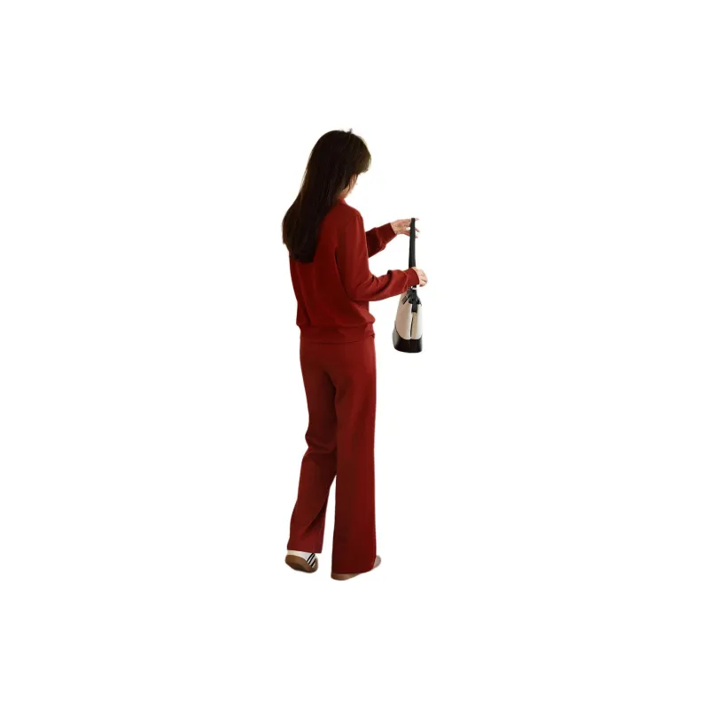 Mo Han Yi Mei Casual Suit Women's Cherry Red-0