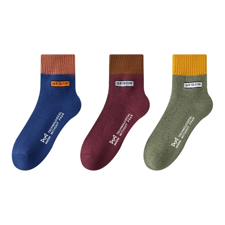 MIIOW Mid-Calf Socks Men's Combo Set-12