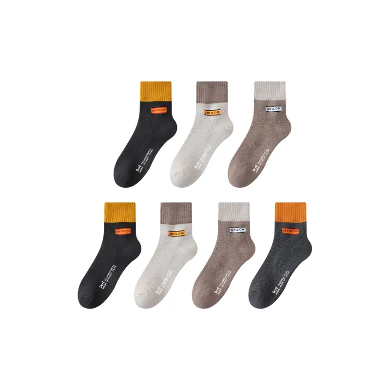 MIIOW Mid-Calf Socks Men's Combo Set-41