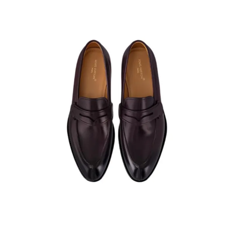 LOUIS VUITTON Sorbonne Loafers Men's Bordeaux Red-3