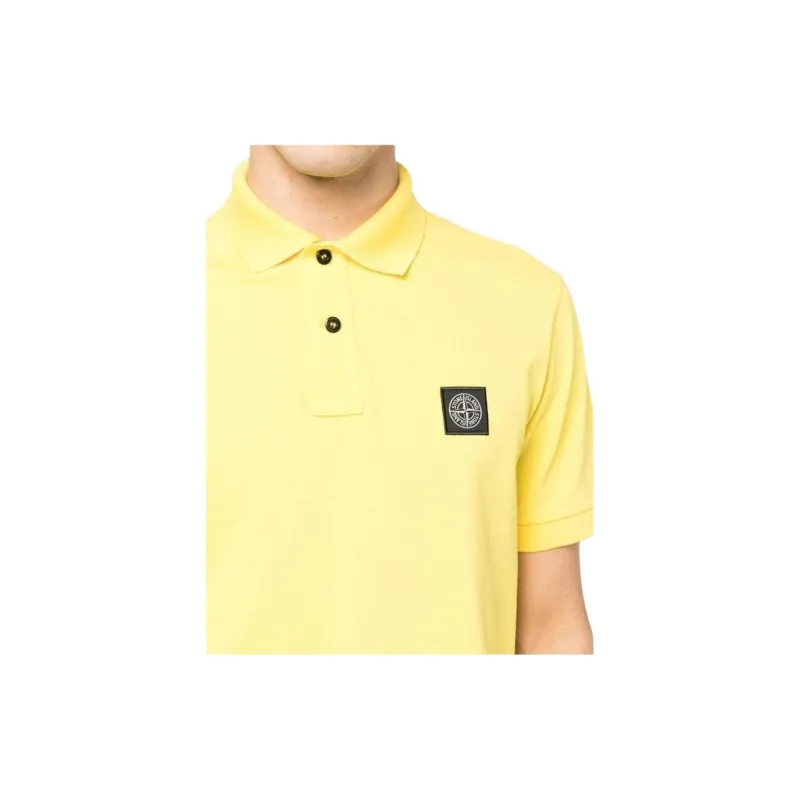 STONE ISLAND Polo Shirts Men Yellow-4