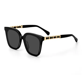 SUPER SUNG Plate And Metal Square Sunglasses Unisex