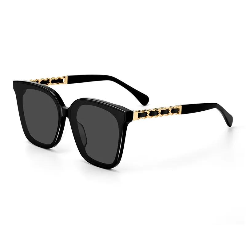 SUPER SUNG Plate And Metal Square Sunglasses Unisex-0