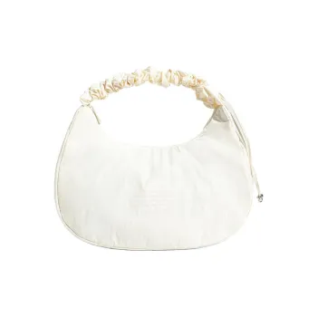 Adidas Polyester Hobo Bag Handbag Medium Size Women's White