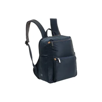 Ace. Fabric Backpack Large Size Unisex Black Blue