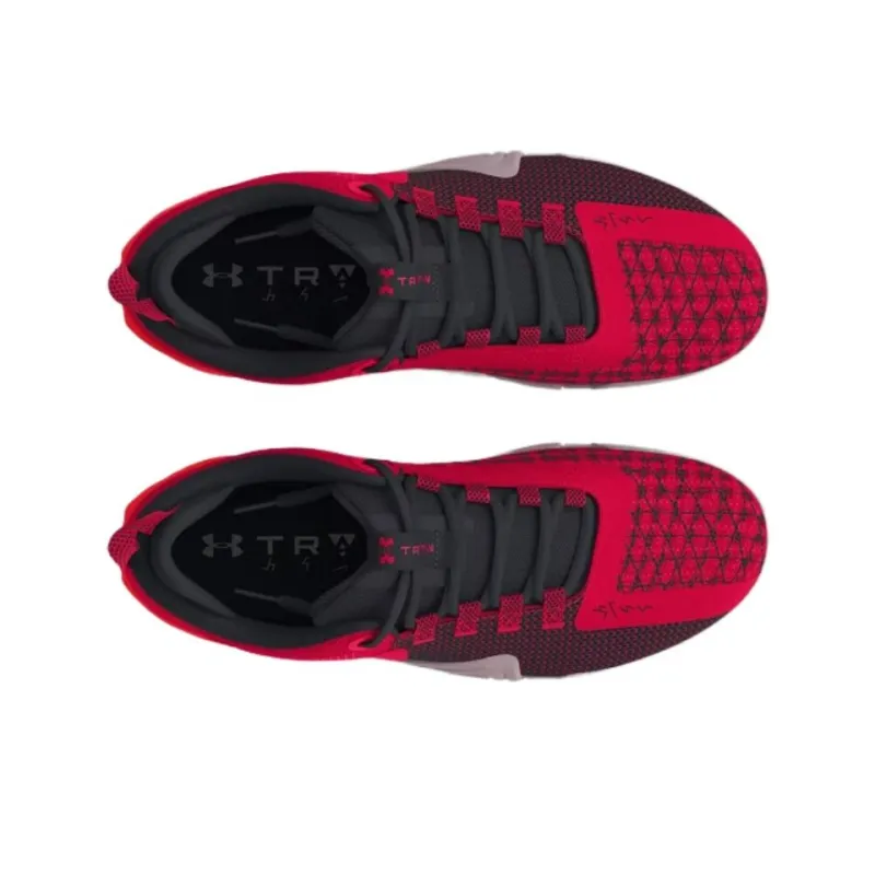 Under Armour Reign 6 Anti Slip Wear Resistant Low Top Training Shoes Men's Red-3