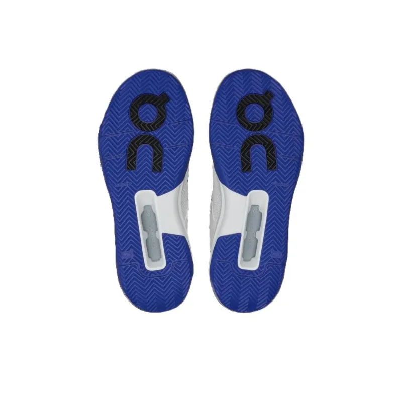 On Anti Slip Wear Resistant Low Top Kids' Training Shoes White Blue Teenagers-4