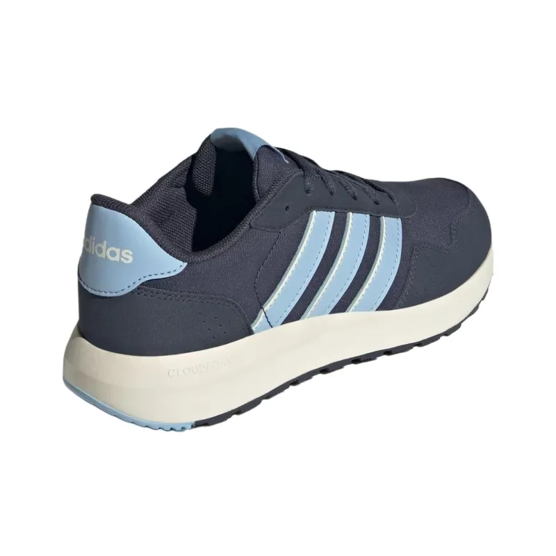 Adidas Run 60s Anti Slip Wear Resistant Low Top Kids' Running Shoes Blue Teenagers-2