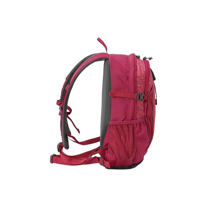 Columbia Nylon Backpack Women's Red Velvet Floral Pattern-2