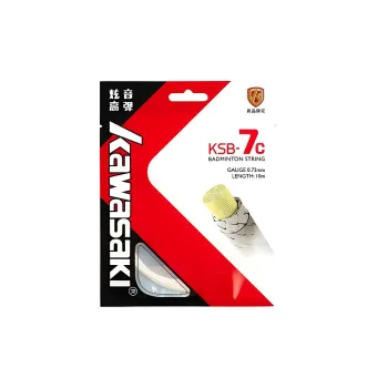 Kawasaki Badminton Racket Strings White Fine Nylon Unisex 10m