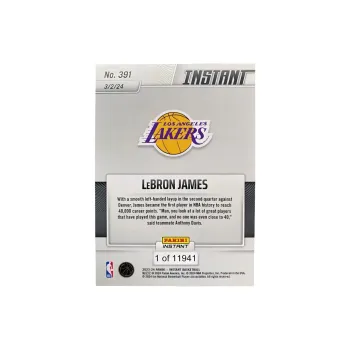 PANINI James LeBron Milestone Card Celebrating 40 000 Points In Career Player Card Sports Cards 1 Pc