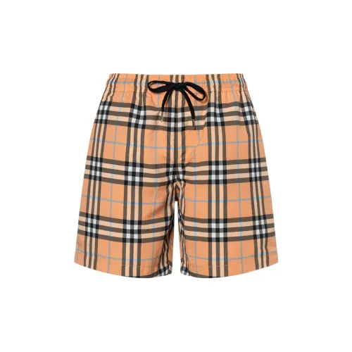 Burberry Swimming Shorts Men Elegant Orange