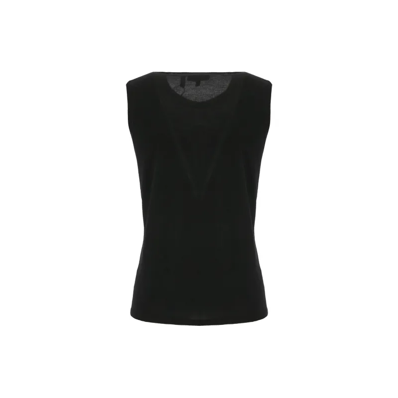 THEORY Crewneck Ribbed Knit Vest-1