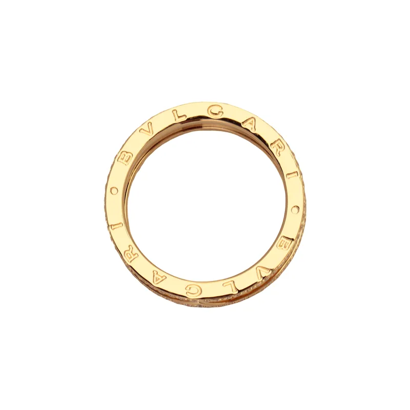 BVLGARI B.Zero1 Series Karat Gold Rings Unisex Gold-2